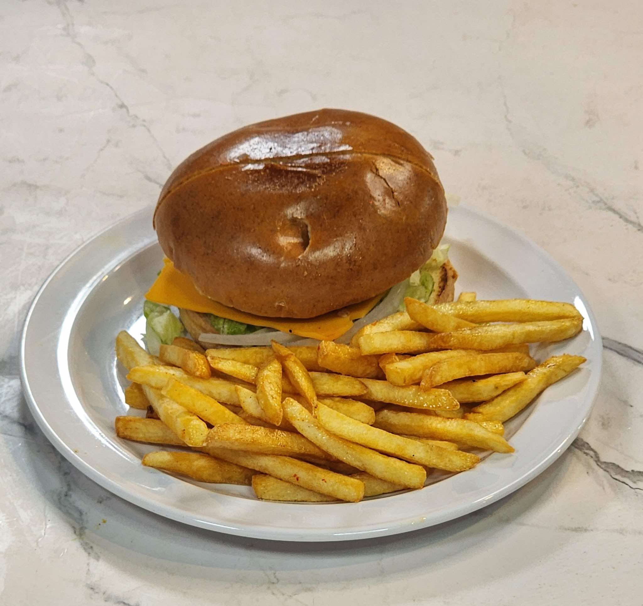 Beef Burger with Fries